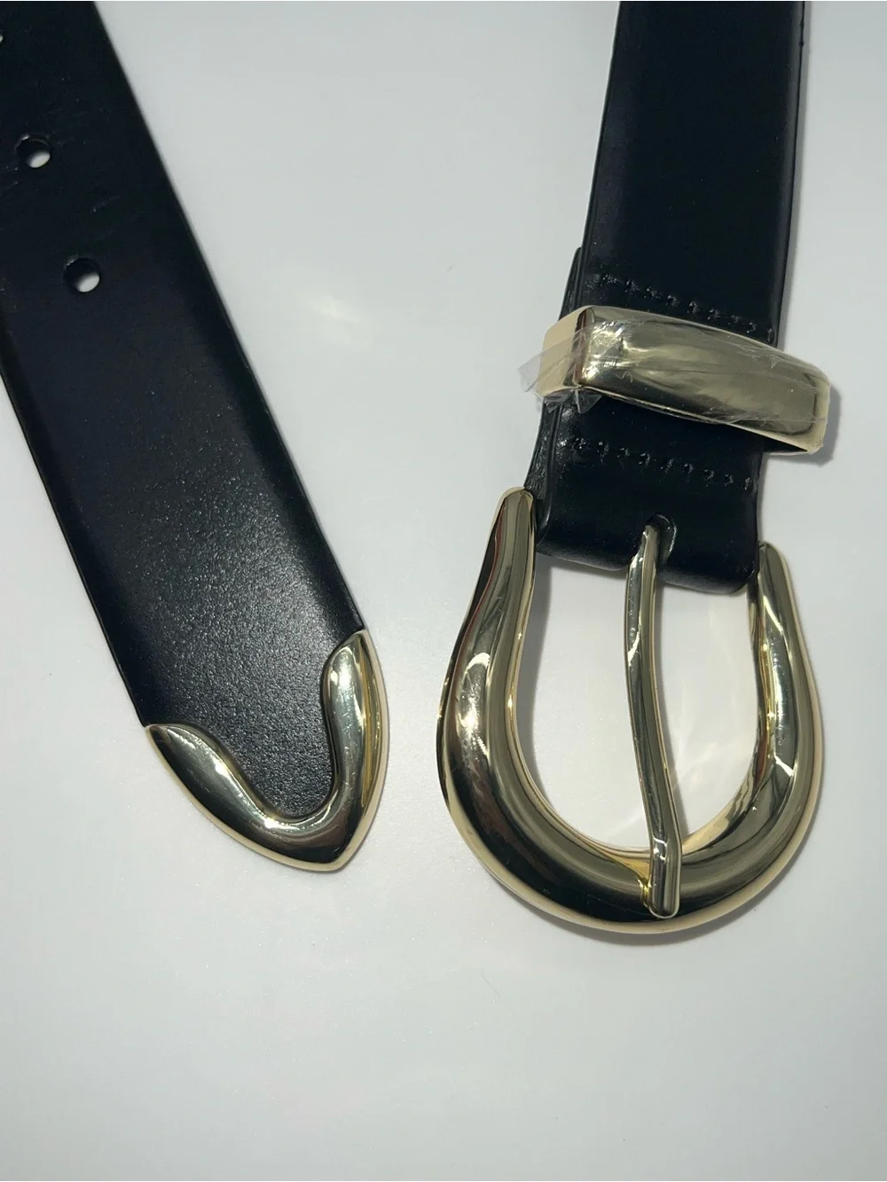 Treasure & Bond from Nordstrom Women's Black Leather Western Inspired Belt-39.5